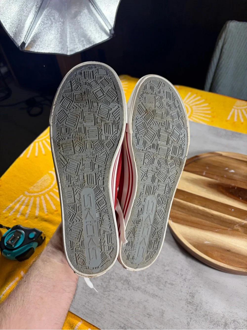 Red Low-Top Athletic Canvas Sneakers for Women